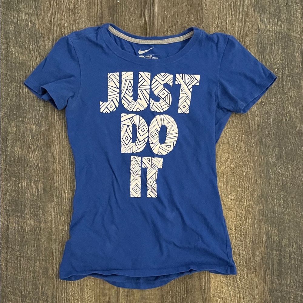 Nike Tee in Dodger Blue with White Print